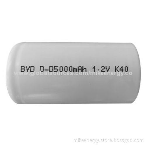 NiMH Battery Pack with 5Ah Capacity and 1.2V Nominal Voltage